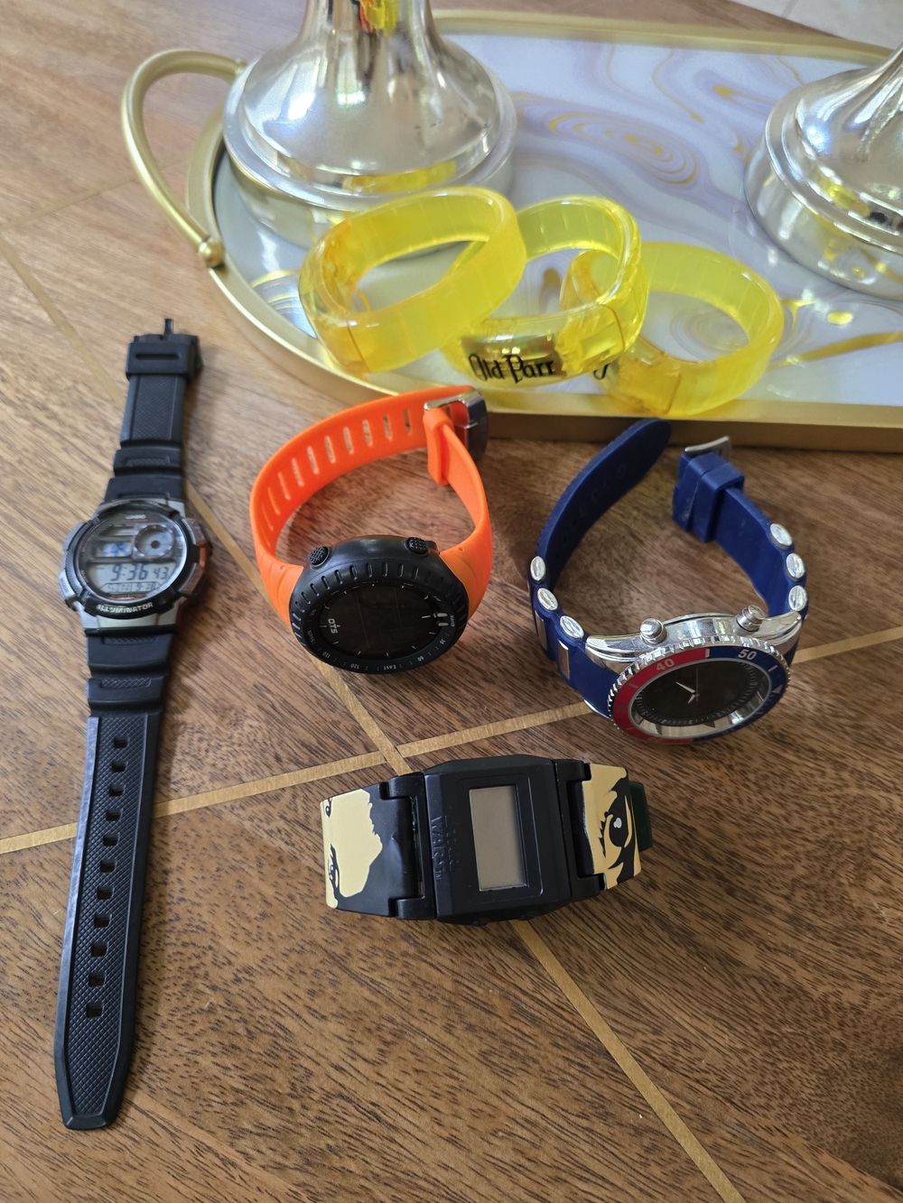 Orange Silicone Sports Wristband Smartwatch Bulk Watches Working Cond..
